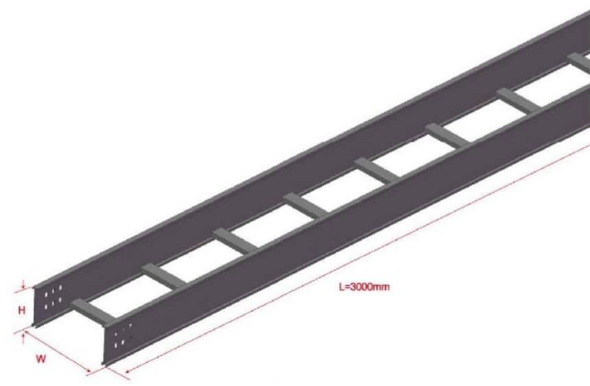 2 Sketch for Aluminum Cable Ladder.jpg 2 Sketch for Aluminum Cable Ladder.jpg