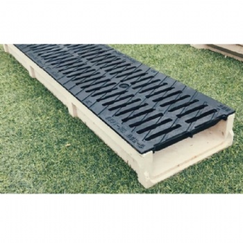 Shallow Polymer Concrete Drainage Channel With DI Gratings