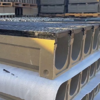 Resin Concrete Trench Channels With L Shape Protection Edges In Cast Iron