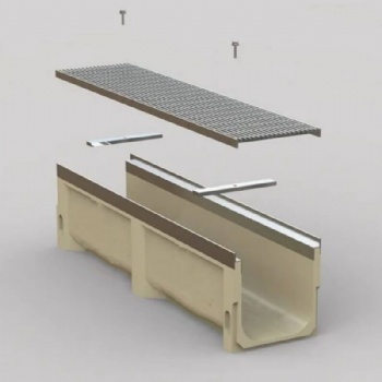 Middle Duty Drainage Channel With Steel Gratings