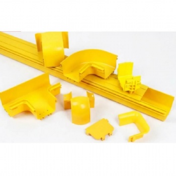 Standard Fiber Optic Cable Duct Raceway PVC/ABS For Data Room Wiring Management