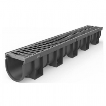 CE EN1433 Plastic Trench Channel With Ductile Cast Iron Gratings B125 To D400