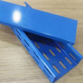 Powder Coated Perforated Cable Tray | Custom Color Ventilated Cable Tray
