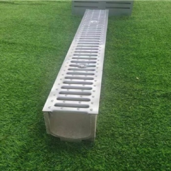 CE Resin Concrete Drainage Channel With A15 Stamped Trench Cover