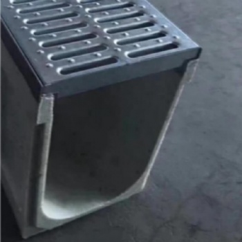 CE Resin Concrete Drainage Channel With A15 Stamped Trench Cover