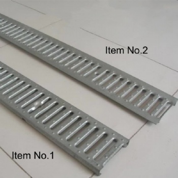 CE Resin Concrete Drainage Channel With A15 Stamped Trench Cover