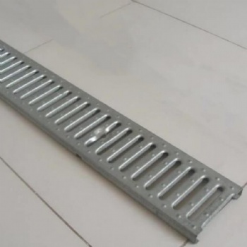 A15 kN Slotted Reinforced Galvanized Steel Trench Drain Stamped Grate