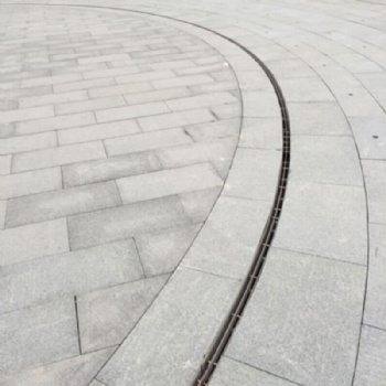 Radius And Curved Slot Drain Cover With Trench Channel Systems