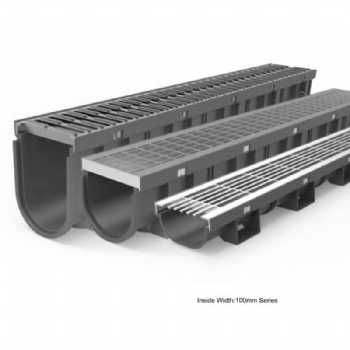 Polypropylene ( PP ) Linear Drainage Channel Factory and Size  EN1433