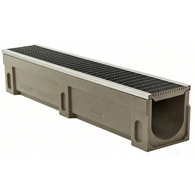 Middle Duty Drainage Channel With Steel Gratings