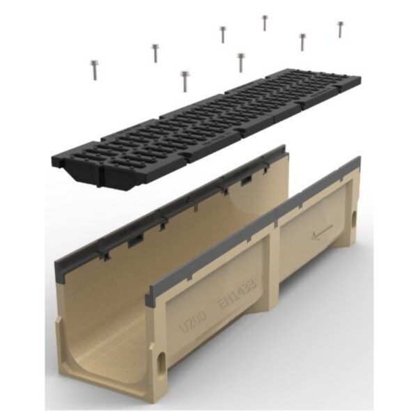 Heavy Duty Drainage Channel With DI Gratings