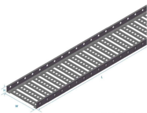 Sketch of perforated ladder tray BC3