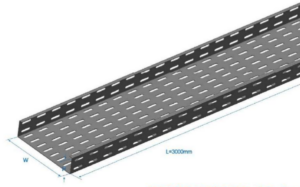 sketch of steel cable tray